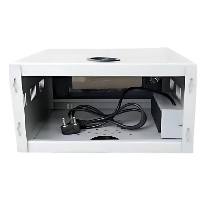 Enfogo ๐๐-๐๐๐๐ซ ๐๐๐ซ๐ซ๐๐ง๐ญ๐ฒ - Wall Mount CCTV DVR NVR Cabinet Box with Lock | 4U Server Rack for Secure DVR/NVR Storage, Cable Management, Ventilated... - Image 2