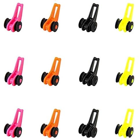 DDfishing Fishing Rod Hook Keeper Fish Lure Bait Holders for Fishing Tackle Rod Prevent Line Tangle Small Fishing Tools Easy Adjustable Fishing Pole Hook Keeper 12 pcs (Random Color) Cover