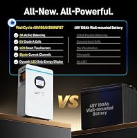 Wattcycle 5120Wh 51.2V 100Ah LiFePO4 Battery with 120A Cable – Ansicht 8