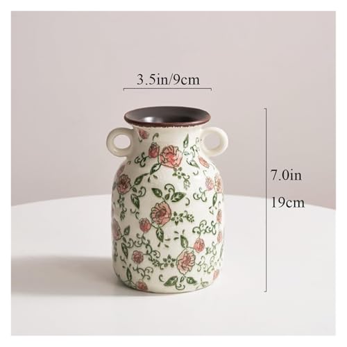 Vase pichet en céramique craquelée pour sublimer vos roses - 5