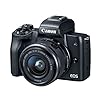 Canon EOS M50 Mirrorless Camera Kit w/EF-M15-45mm and 4K Video (Black) (Renewed)