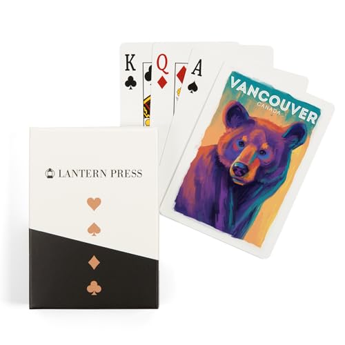 Lantern Press Naipes Poker Black Bear, 52 Cartas