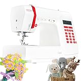 VERITAS Nähmaschine Claire I Computer-Nähmaschine Freiarm I 197 Stiche mit Speicherfunktion I...