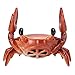 2 in 1 Creative Mobile Phone Stand+Bluetooth Speaker, Crab Shape Bracket 360 Degree Surround Speaker Creative Desktop Decoration (Red)