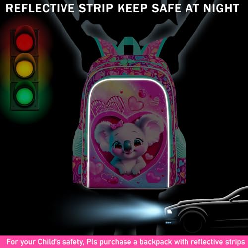 Image of 16 inch Backpack for Girls Boys 4-8, 3Pcs Kids Bookbag Set with Lunch Box, School Bag for Preschool Kindergarten
