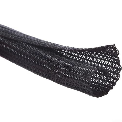 Gaine de câble extensible noire pour faisceau de câbles automobile,