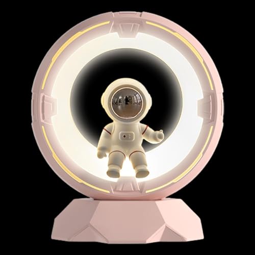 Lámpara De Mesa Del Tema Del Espacio: Lámpara De Atmósfera De Efecto De Luz, Lámpara De Temática Espacial Portátil | Desktop Children's Astronaut Space Temo Night Light Para Dormitorio, Dormitorio De