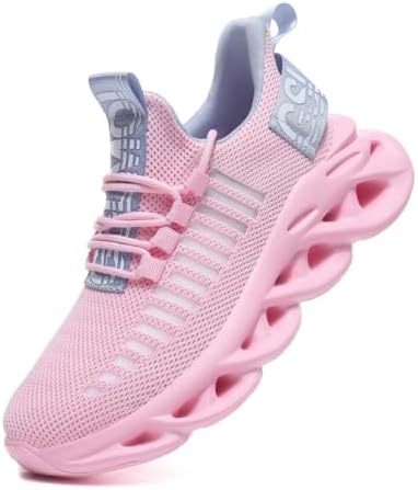 GSLMOLN Women Sneaker Casual Breathable Comfortable Walking Shoes Dressy Non Slip Lace Up Shoes for Gym Athletic Jogging Ligthweight Workout Sports Shoes