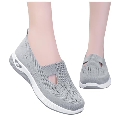 Women's Orthopedic Shoes Woven Wide Arch Support Slip-On Orthowalk Sneakers Casual Breathable Soft Anti-Skid Sports Footwear2