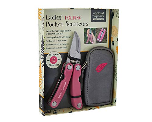 Apples to Pears Ladies' Folding Pocket Secateurs Gift Set