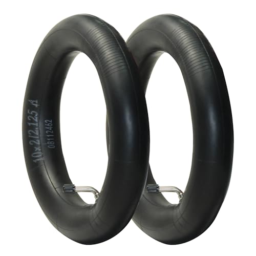 Libereco 2 Pack 10x2 10x2.125 Electric Scooter Tube with Bent Valve for Electric Bike Kids Bike