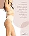 SlimMe High Waisted Thongs for Women, Comfortable Tummy Control Thong, Seamless Shapewear Thong - Black, Sizes Small to X-Large, Nude, Large