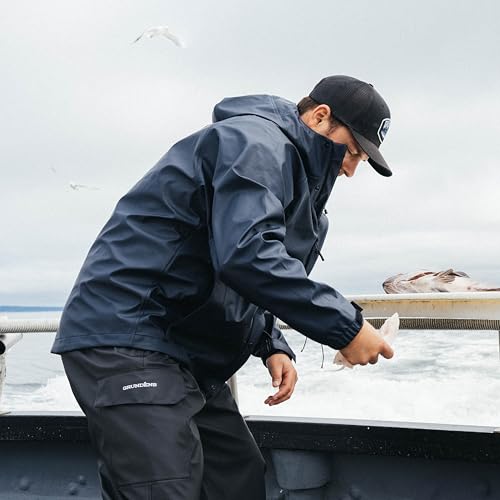 Chaqueta de pesca impermeable con capota ajustable para hombre 2