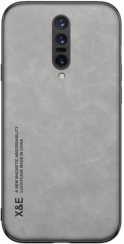 Silklike Case for Oneplus 7 Pro - Cover Bumper Built-in Metal Plate for Oneplus 7 Pro - Gray