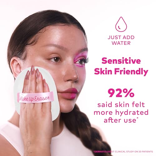 the original makeup eraser 7-day set erase all makeup with just water including waterproof mascara eyeliner foundation lipstick sunscreen and more