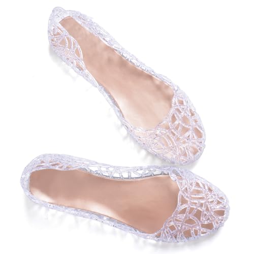 Image of Dear Time Women Flat Heel Summer Beach Jelly Shoes
