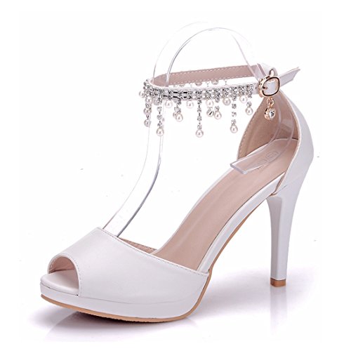 Sandales pour femme beige MinitooEU-MZ8272 talon 9cm taille 34