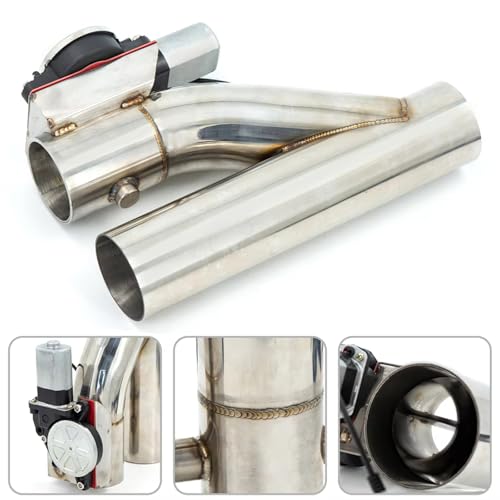 Kit de escape universal de 2 pulgadas eléctrico para cambiar de circuito a la calle en coche 5