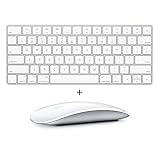 Apple Wireless Keyboard 2 (A1644) & Wireless Magic Mouse 2 (A1657) (Renewed), White