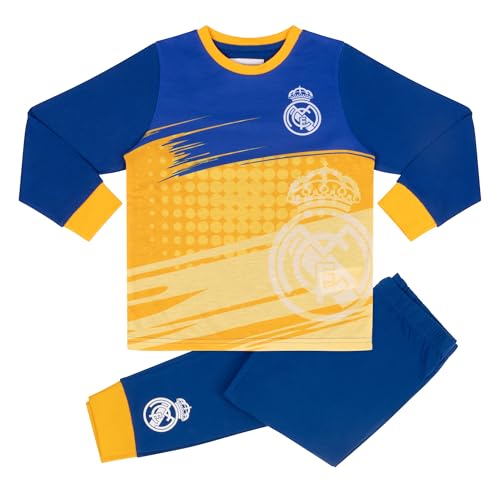 Real Madrid Pijama de Manga Larga, 13-14 Años: 164cm, Azul