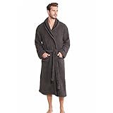 Barefoot Dreams Unisex Adult Classic Mickey Mouse Robe Disney Series Carbon/Black