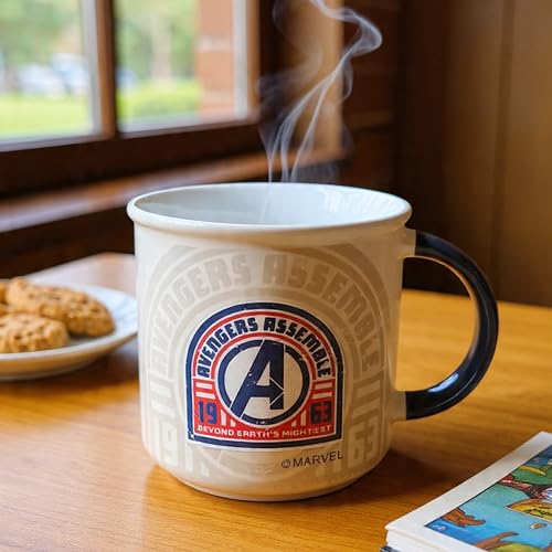 Image of Clay Craft - Official Compatible with Marvel Avengers Assemble Printed Mug | Premium Ceramic Coffee /Milk Mug, 400 ml | Superhero Gift for Kids & Adults | Microwave & Dishwasher Safe
