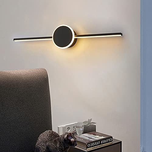 Applique Murale Lanterne AMAZWI Nero 60CM : Plafonnier Minimaliste Chic - 4