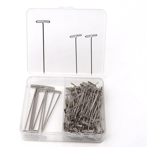 T-Pins nickelés pour dissections scientifiques anti-rouille de 3,8 et 5,1 cm