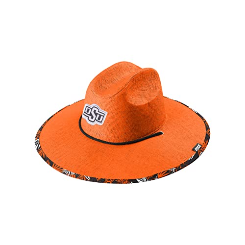 Image of FOCO Oklahoma State Cowboys NCAA Team Color Straw Hat