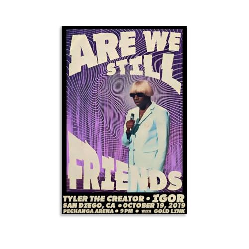 Eiebate Tyler The Creator Poster rap per stanza, decorazione artistica da parete per camera da letto, 30 x 45 cm