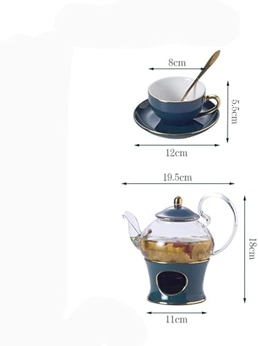 Office Teapot Ceramic Tea Set Porcelain Scented Tea Cup Pot With Candler Strainer Floral Teapot Set Cafe Mug Teatime Teapots #TOP2