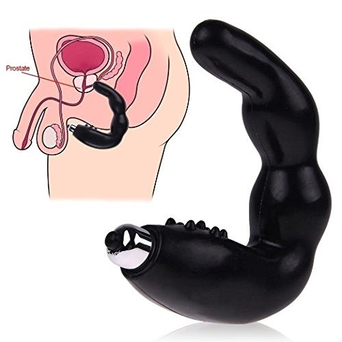 PiaoL Male C-Type Electric Anal Plug Prostate Stimulator Sex Massager Anal Vibrator