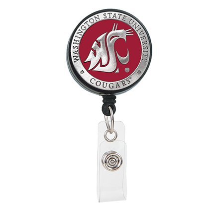 NCAA Pewter Tractable Badge Reels Large