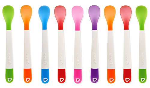 Image of Munchkin 9 Piece Lift Infant Spoons, Colors Vary