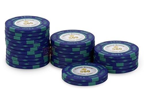 POKEO Rouleau 25 jetons French Riviera $500 Bleu Cover