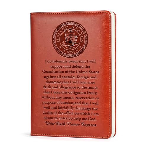 Cadeau de l'armée souvenir : journal en cuir JOHSBYD pour graver les mémoires de déploiement