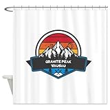 CafePress Granite Peak Wausau Wisconsin Decorative Fabric Shower Curtain