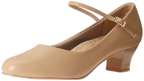 Capezio Women's Cassie Jr. Character Shoe, Caramel, 4.5 Wide