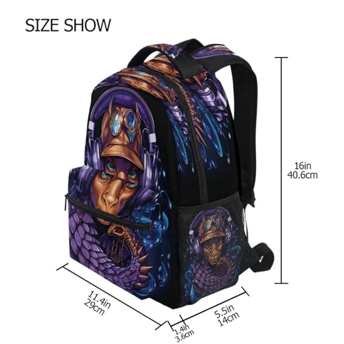 Sac à dos scolaire hippocampe pour filles et garçons
