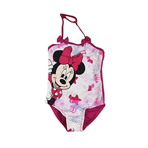 Disney Costume Mare Piscina MINNIE Bambina Costume Intero Rosa o Verde Colori Rosa Taglia 4