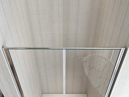 Porte de douche 6 mm profilé chromé design de 92 à 96 cm - 5