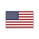 2-Pack United States Flag Decal Sticker | 5-Inches by 3-Inches | Premium Quality Vinyl | PD563