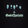 Rock Off officially licensed products Good Charlotte Generation RX Skulls Limited Edition 999 Oversized Boxy T Shirt M Black #1