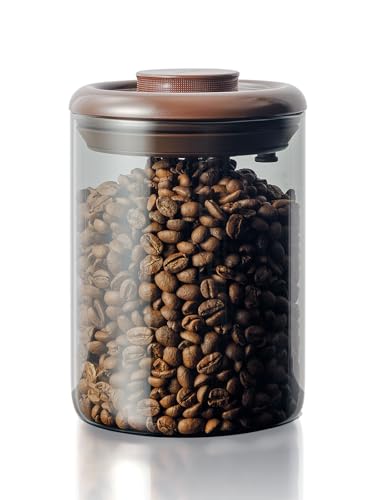 Tourdeus Ground Coffee Glass Container Airtight 900 ml –
