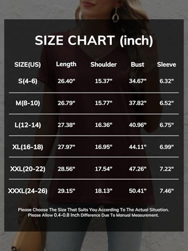 ATHMILE T Shirts Short Sleeve V Neck Tees for Women Fashion Tops Trendy Lightweight Casual Summer Outfits Clothes 2025 Beach - Image 7