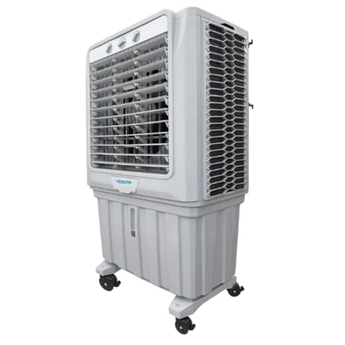 POLO CLIMA Climatizador Portátil, Cinza, 70 Litros, 127V, com Rodízios, Sistema de Ventilação e Resfriamento por Evaporação