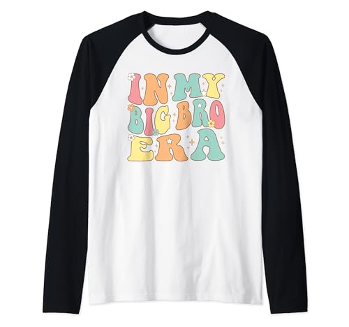 In My Big Bro Era Groovy Big Brother Weihnachten Geburtstag Raglan