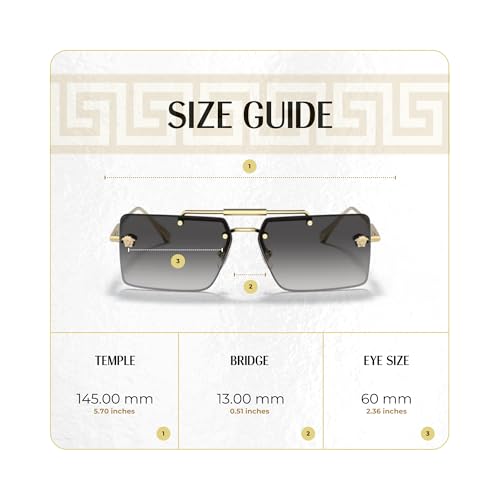 Versace VE2245 Rectangular Sunglasses for Women +BUNDLE with ACCESSORY EYEWEAR KIT4