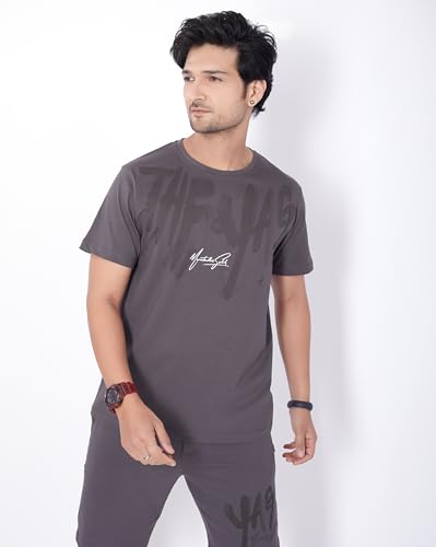 Image of WEET Cotton T-Shirt and Shorts Set for Men,Night Wear for Men,Men's Pyjama Set 119