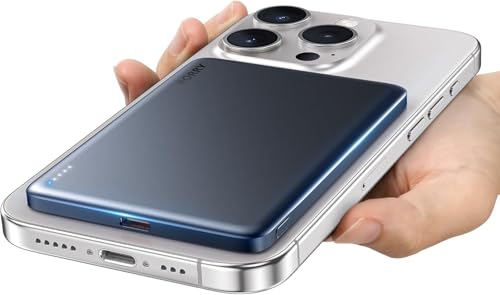 RORRY Power Bank for Magsafe, Ultra Slim 5000mAh PD 18W Wireless Magnetic Portable Charger, Powerbank Fast Charging External Battery Pack for iPhone 16 Pro Max 15 14 13 Samsung RORRY Power Bank for Magsafe, Ultra Slim 5000mAh PD 18W Wireless Magnetic Portable Charger, Powerbank Fast Charging External Battery Pack for iPhone 16 Pro Max 15 14 13 Samsung